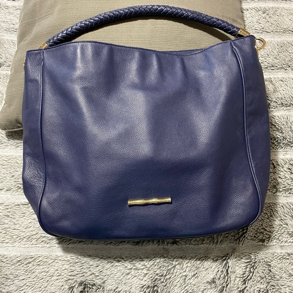 Elaine Turner Leather Hobo Shoulder Tote Bag - Picture 7 of 13